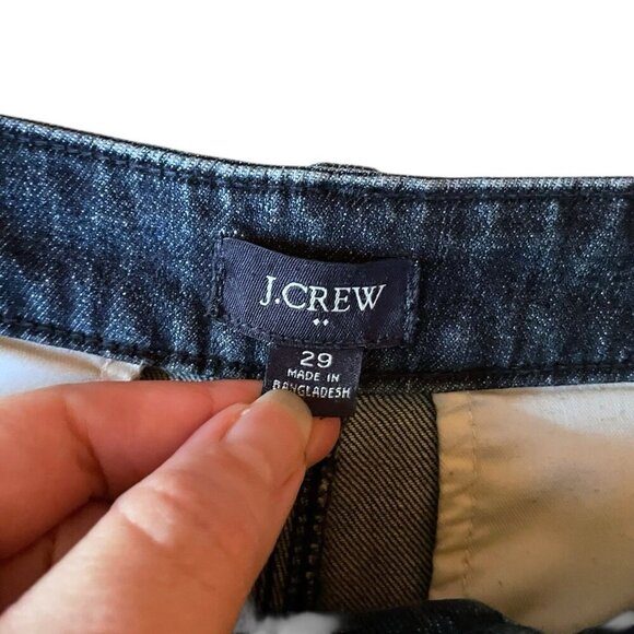 J Crew Womens Pleated Trouser Jeans Sz 29 High Waist Wide Leg Preppy Minimalist - Picture 8 of 9